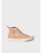 Sneakers Genova aus beigem Leder