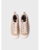Sneakers Genova aus beigem Leder