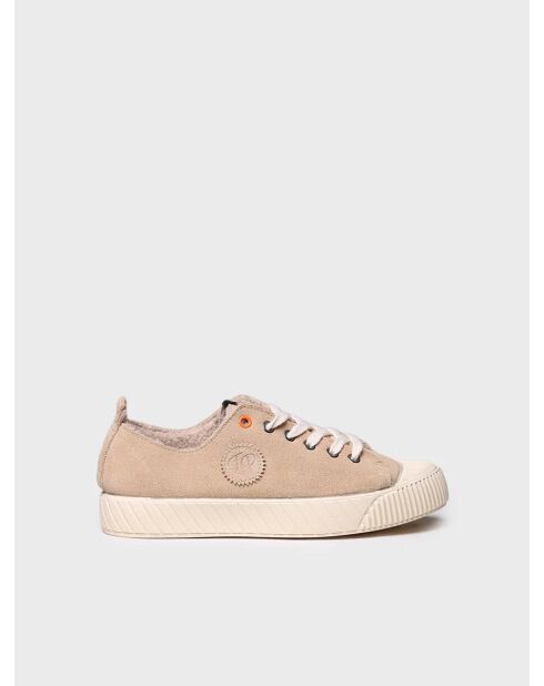 Baskets en cuir Giza beiges
