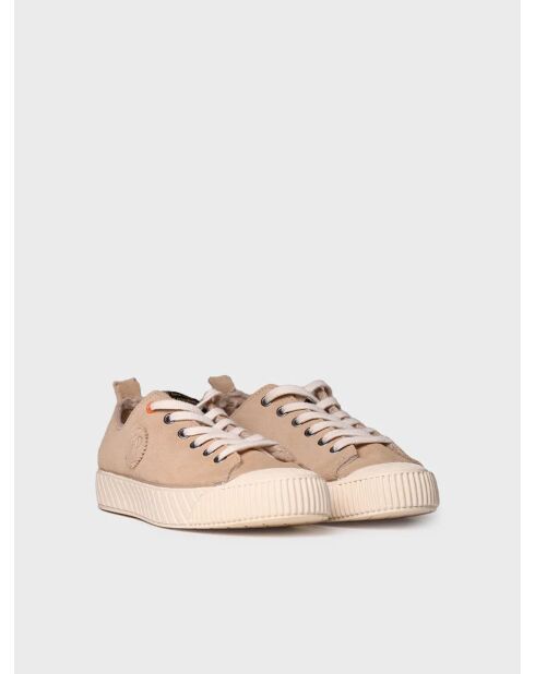 Baskets en cuir Giza beiges