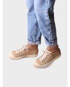 Sneakers Giza in pelle beige