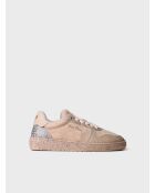 Beige leren sneakers Alexandra