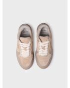 Beige leren sneakers Alexandra