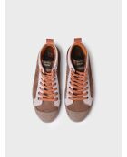 Baskets en cuir Gava taupe