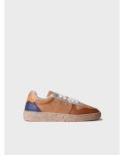 Baskets en cuir Alexandra taupe