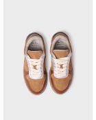 Baskets en cuir Alexandra taupe