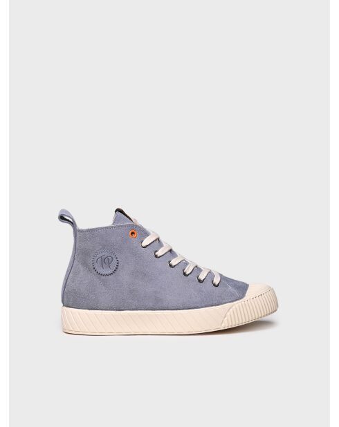 Baskets en cuir Genova denim