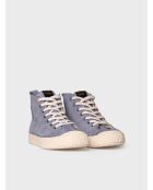Baskets en cuir Genova denim
