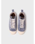 Baskets en cuir Genova denim