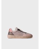 Baskets en cuir Alexandra taupe