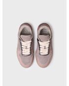 Baskets en cuir Alexandra taupe