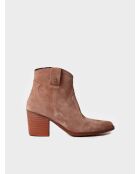 Bottines en cuir Loretta camel