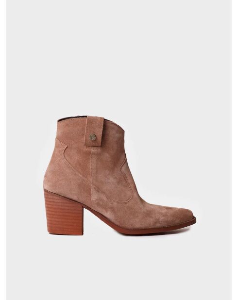 Bottines en cuir Loretta camel