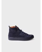 Baskets en cuir Garda bleu marine