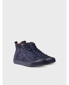 Baskets en cuir Garda bleu marine