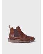 Bottes en cuir Isa cognac