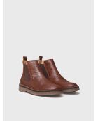 Bottes en cuir Isa cognac