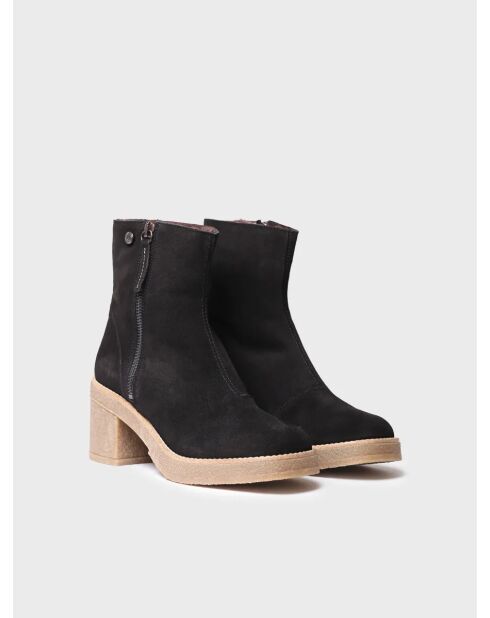 Bottes en cuir Peru noires