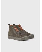 Sneakers Garda aus khakifarbenem Leder
