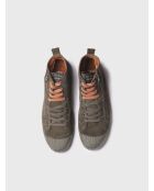 Sneakers Garda aus khakifarbenem Leder