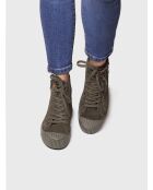 Sneakers Garda aus khakifarbenem Leder