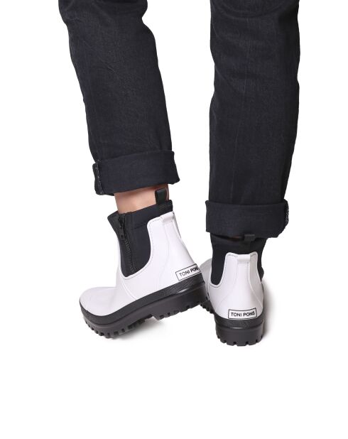 Bottines en gomme Colton blanc glacier