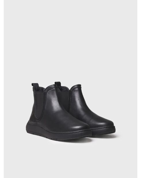 Bottines en cuir Padua noires
