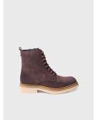 Bottines en cuir Lou marron