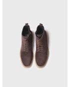 Bottines en cuir Lou marron