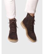 Bottines en cuir Lou marron