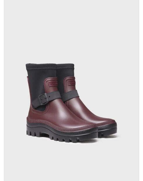 Bottines de pluie Canby bordeaux