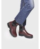 Bottines de pluie Canby bordeaux