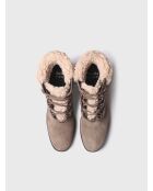 Bottines en cuir Rubi taupe