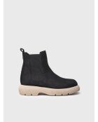 Bottines en cuir Davinia noires