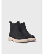 Bottines en cuir Davinia noires