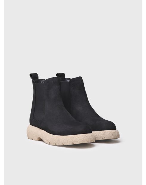 Bottines en cuir Davinia noires
