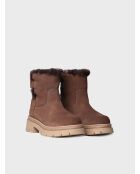 Bottines en cuir Misuri taupe