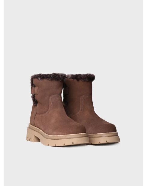 Bottines en cuir Misuri taupe
