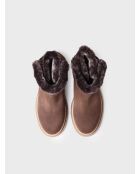 Bottines en cuir Misuri taupe