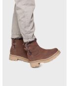 Bottines en cuir Misuri taupe