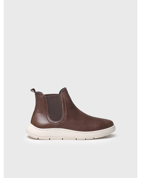 Bottines en cuir Padua marron