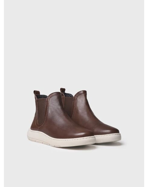 Bottines en cuir Padua marron