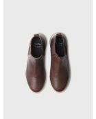 Bottines en cuir Padua marron