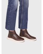 Bottines en cuir Padua marron
