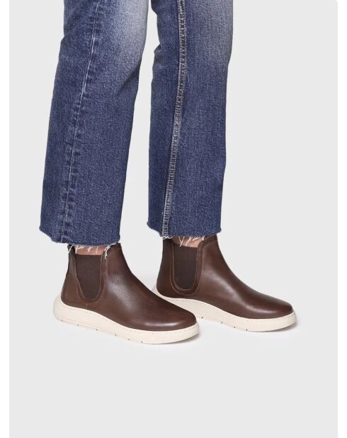 Bottines en cuir Padua marron