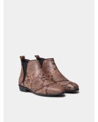 Bottines en coton Naroa imprimé serpent