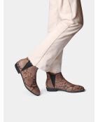 Bottines en coton Naroa imprimé serpent