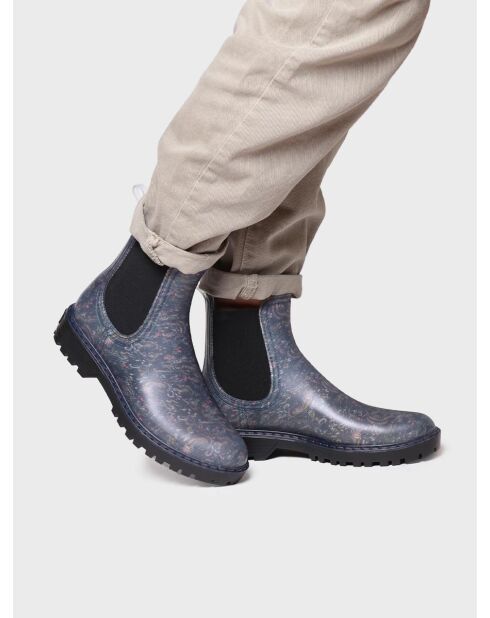 Bottines en gomme Calvi multicolores