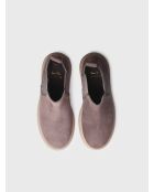 Stivali Davinia in pelle taupe