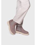 Stivali Davinia in pelle taupe